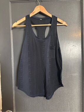 lululemon athletica Navy Racerback Tank with Pocket